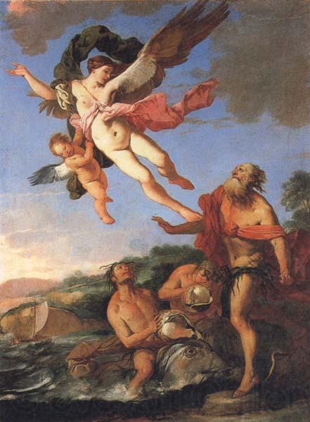 CAMPI, Giulio Neptune Pursuing Coronis Spain oil painting art
